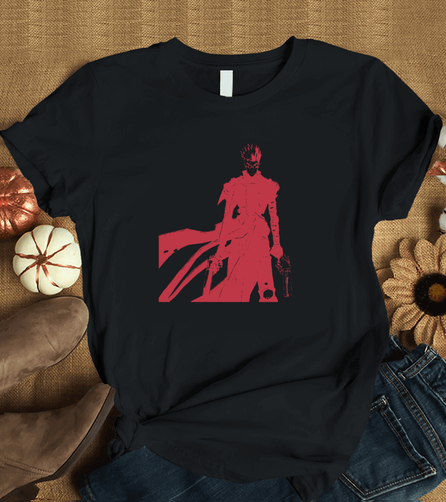 Vash the Stampede Red Silhouette Trigun Anime T-Shirt