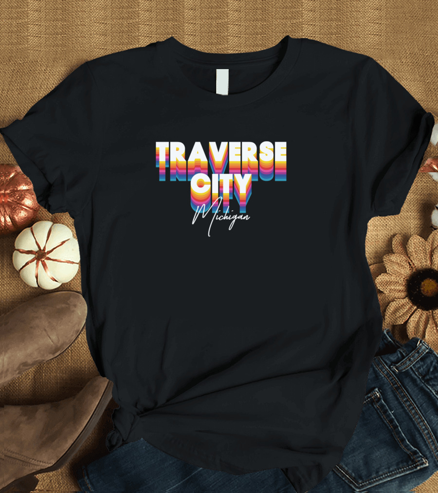 Traverse City Michigan Retro T-Shirt