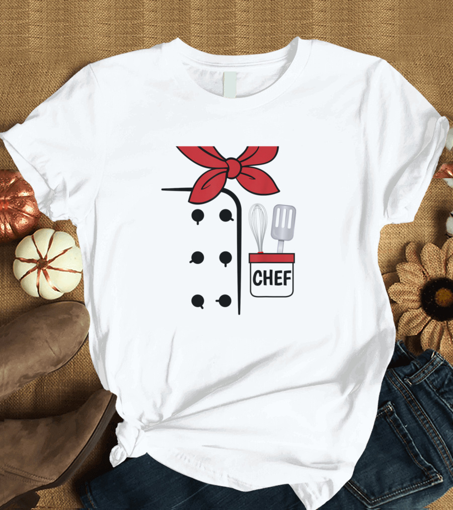 Chef Coat Costume Halloween Funny Quotes Cook T-Shirt