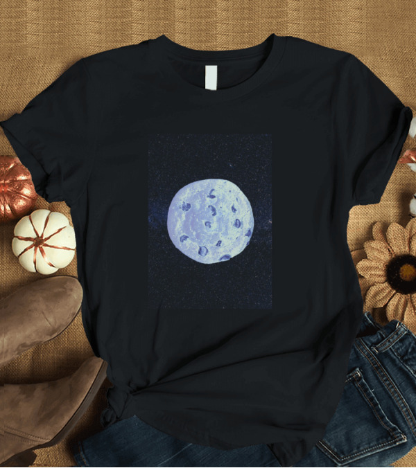 T-Shirt: Moon Shaped Cookie Galaxy Stars T-Shirt Moon Shaped Cookie Galaxy Stars T-Shirt