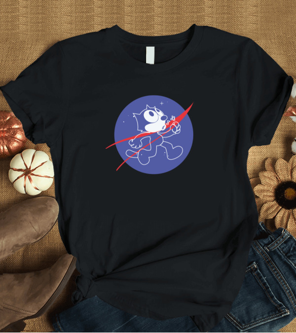 T-Shirt: Nasa Felix The Cat Space T-Shirt Nasa Felix The Cat Space T-Shirt