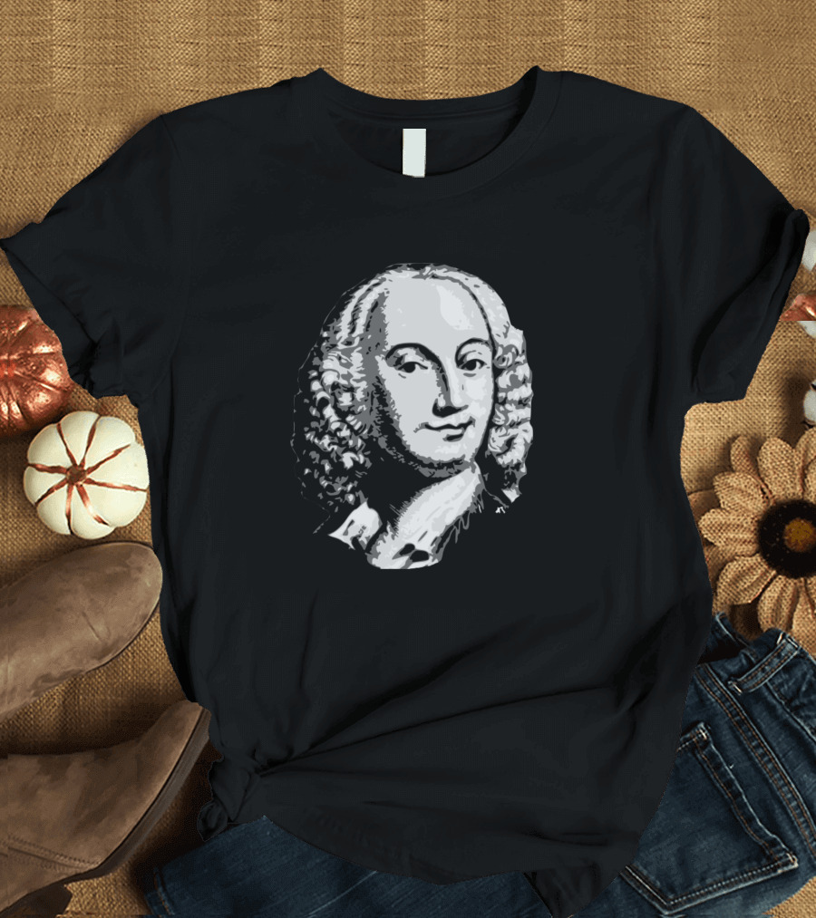 Antonio Vivaldi Vintage Style Monochrome T-Shirt