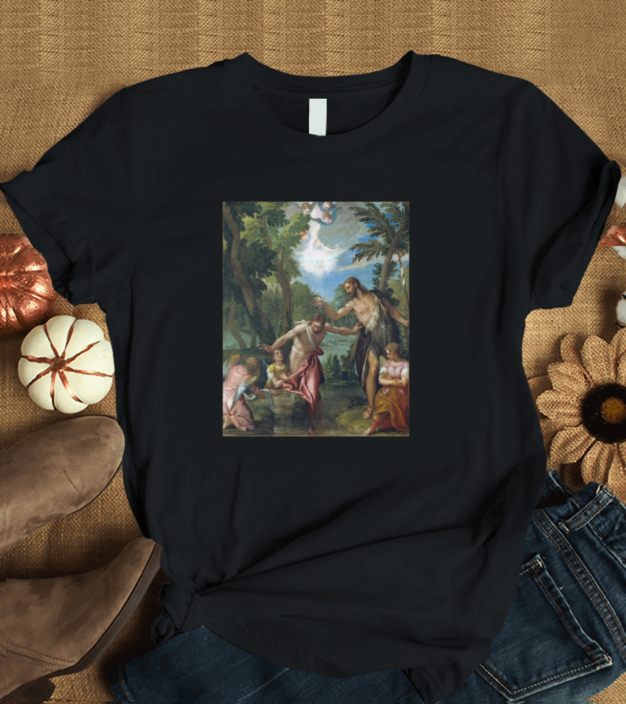 Paolo Veronese Paolo Caliari And Workshop The Baptism Italian Renaissance Painting T-Shirt