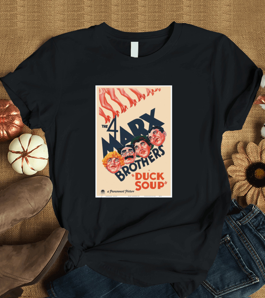 The 4 Marx Brothers Duck Soup 1933 Paramount Picture T-Shirt
