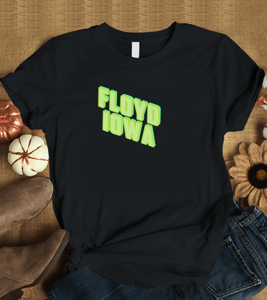 Floyd Iowa Bold Neon Text T-Shirt