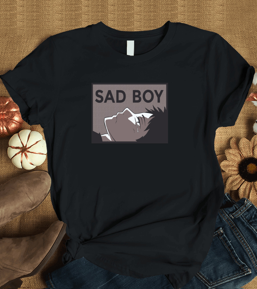 Sad Boy Anime Aesthetic Vaporwave Japanese Otaku Bishonen T-Shirt