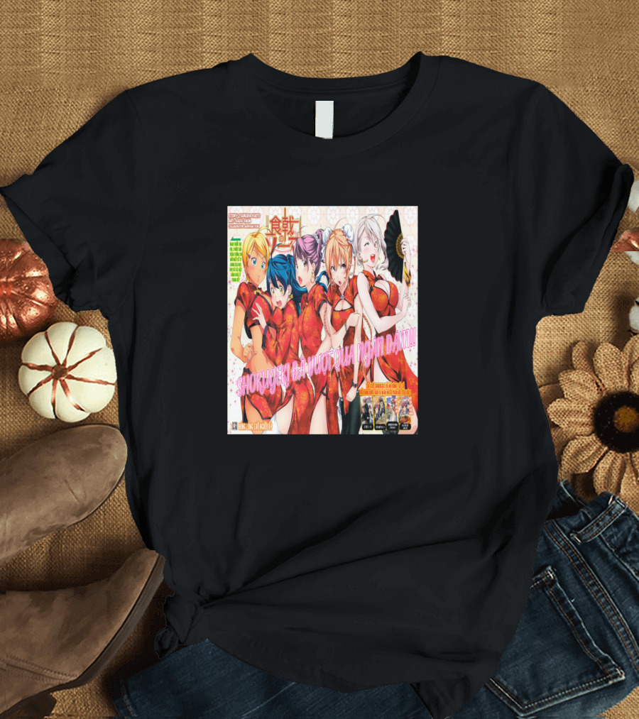 Shokugeki No Soma Nakiri Erina Chinese Dress Manga Art Girls T-Shirt