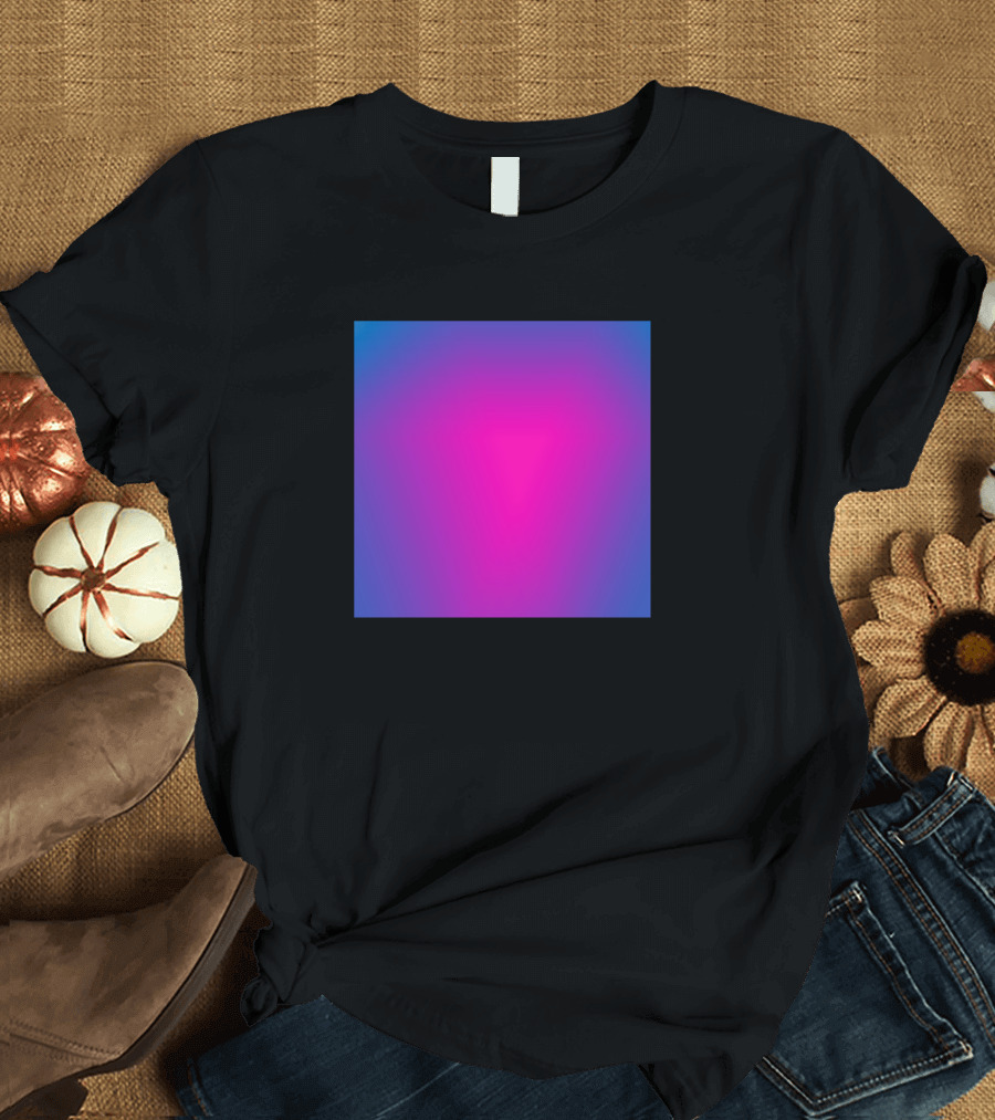 Pink Blue Gradient Texture T-Shirt