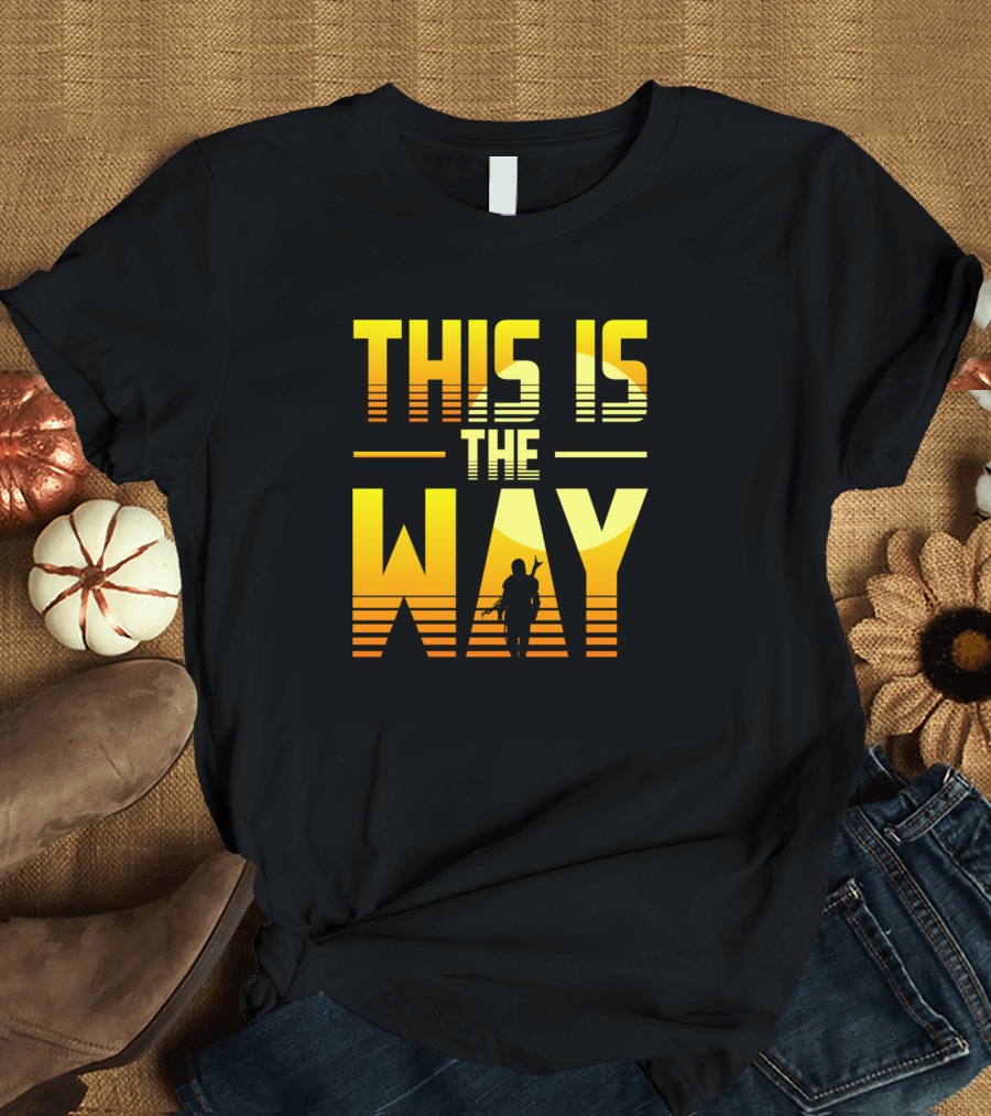 This Is The Way Mandalorian Silhouette Sunset T-Shirt