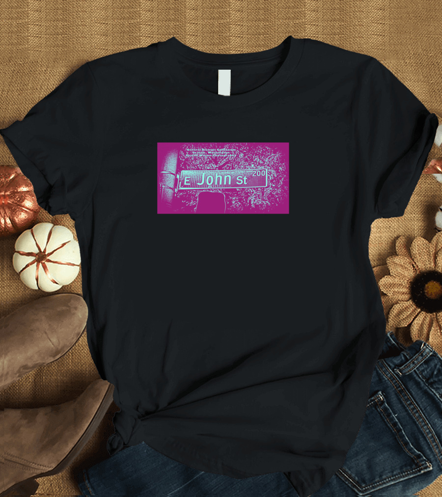 E John Street 200 Seattle Washington Mistah Wilson College T-Shirt