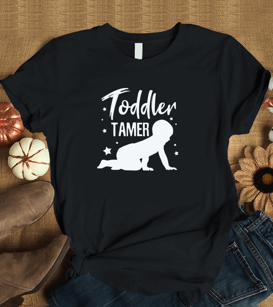 Toddler Tamer Humor Crawling Baby Starry Night T-Shirt