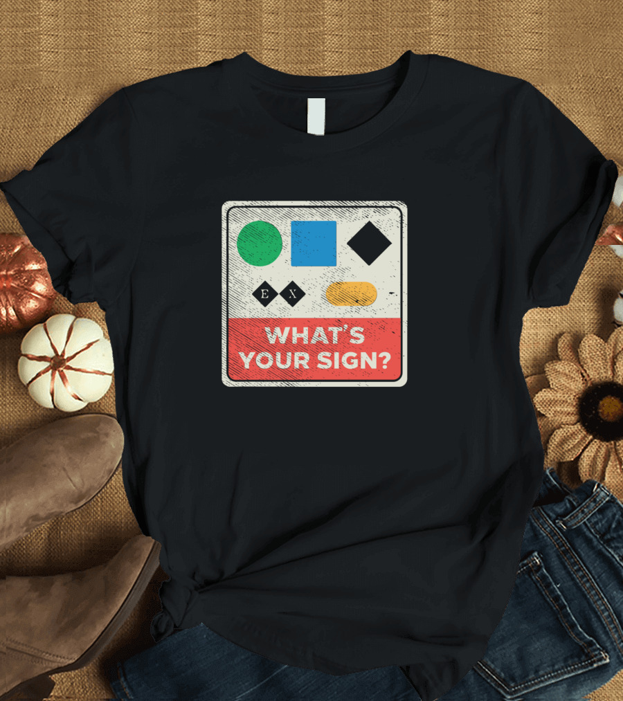 What's Your Sign for Skiing Symbols and Colors T-Shirt