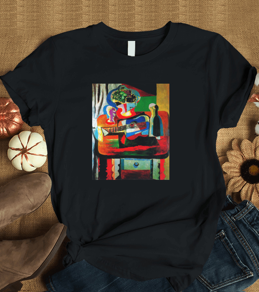 High Resolution Guitar Fruit Dish Bottle Glass T-Shirt