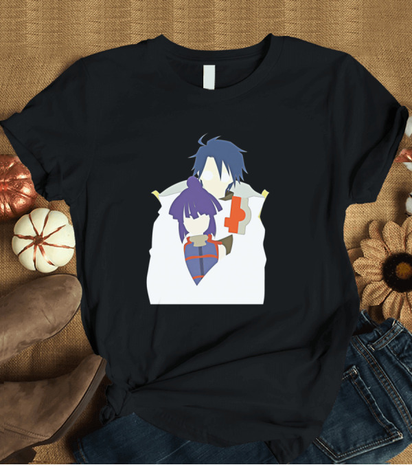 T-Shirt: Log Horizon Characters Minimalist Silhouette Duo T-Shirt Log Horizon Characters Minimalist Silhouette Duo T-Shirt