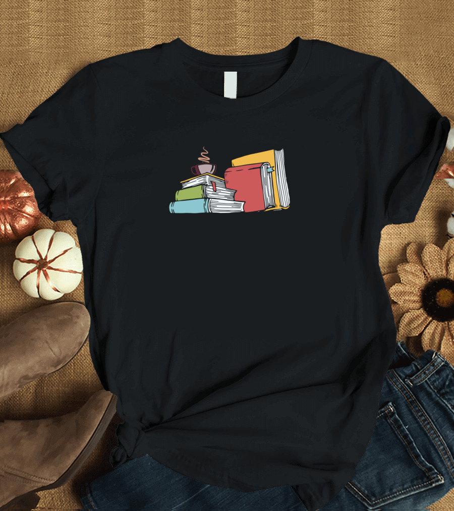 Bibliomane Library Coffee Love Read Books T-Shirt