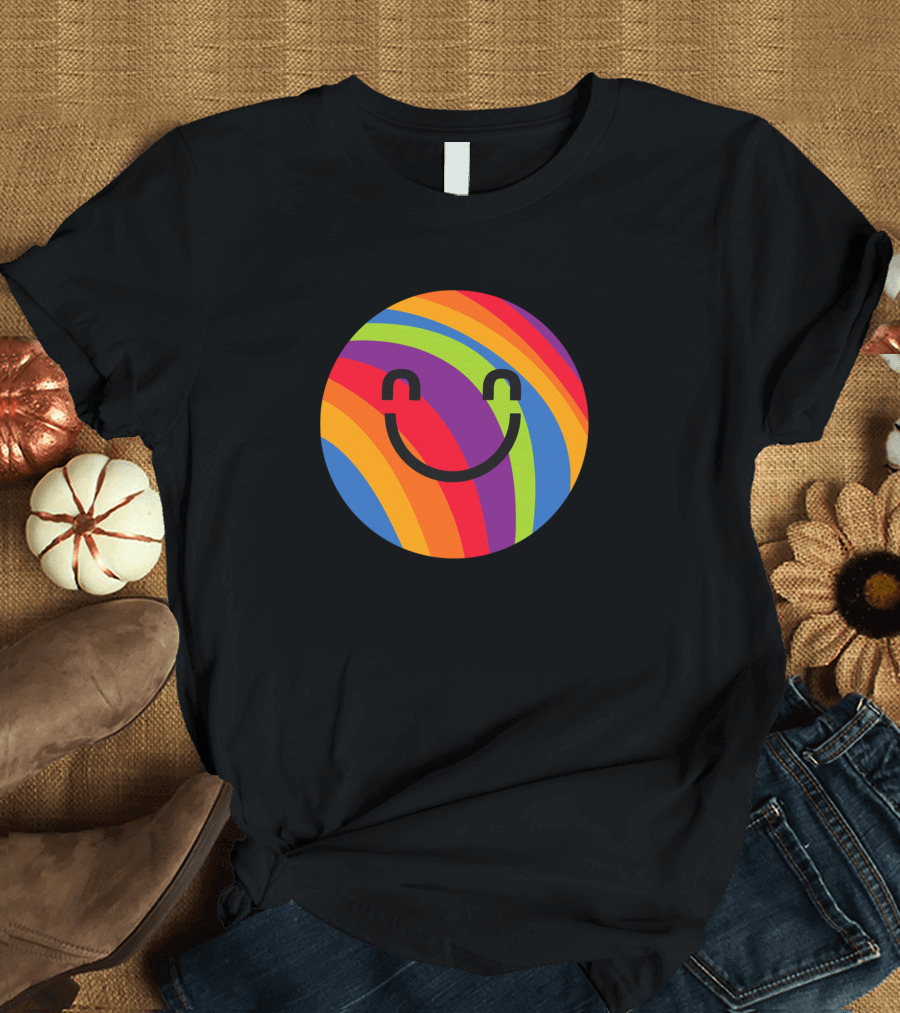 Colour Will Always Make You Smile Rainbow Headphones T-Shirt