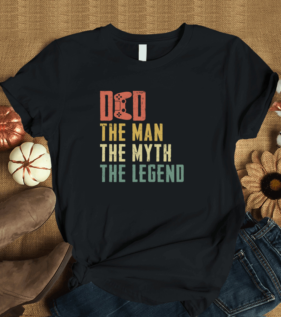 Dad Gamer The Man The Myth The Legend Controller T-Shirt