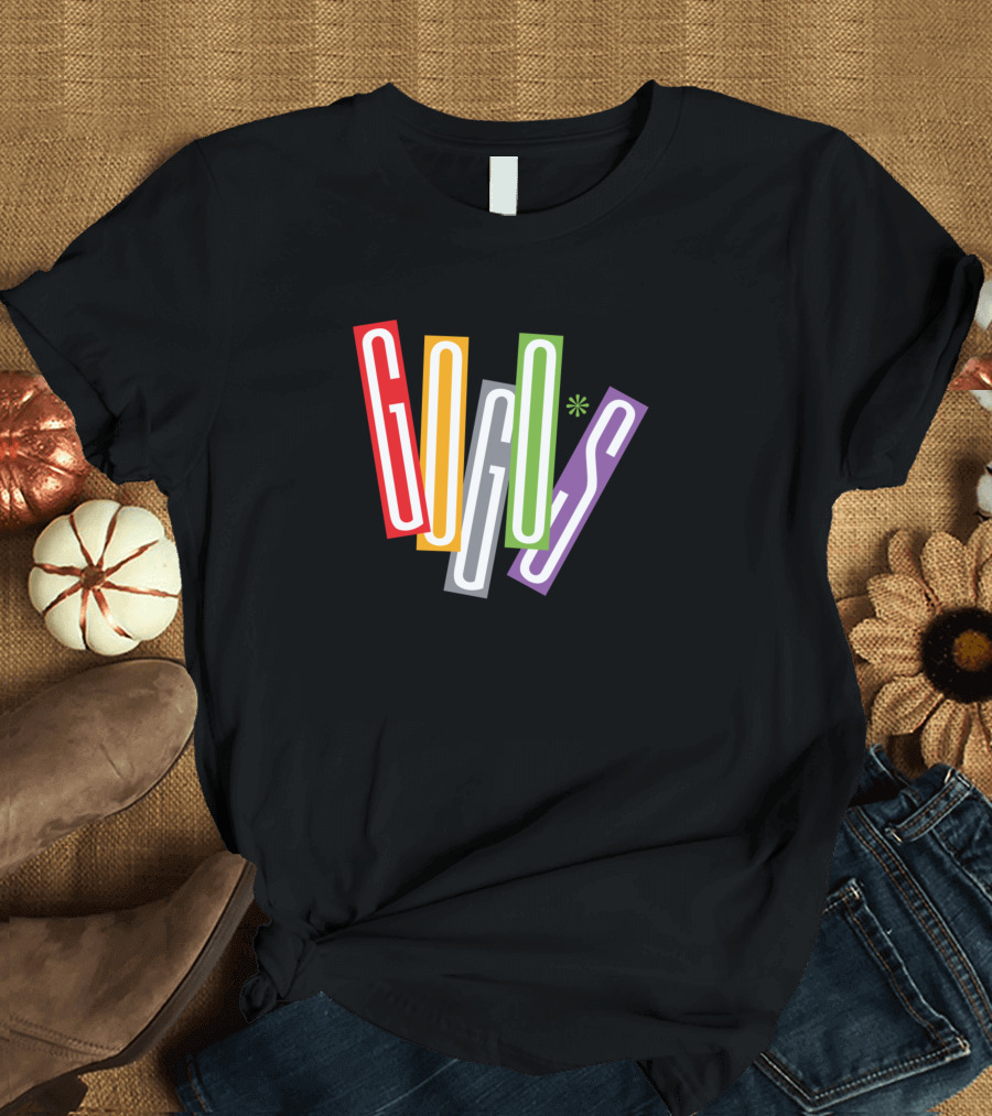 Go Gos Multicolor Block Letters T-Shirt