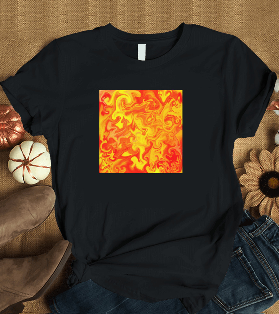 Liquid Hot Lava Marbleized Swirl T-Shirt