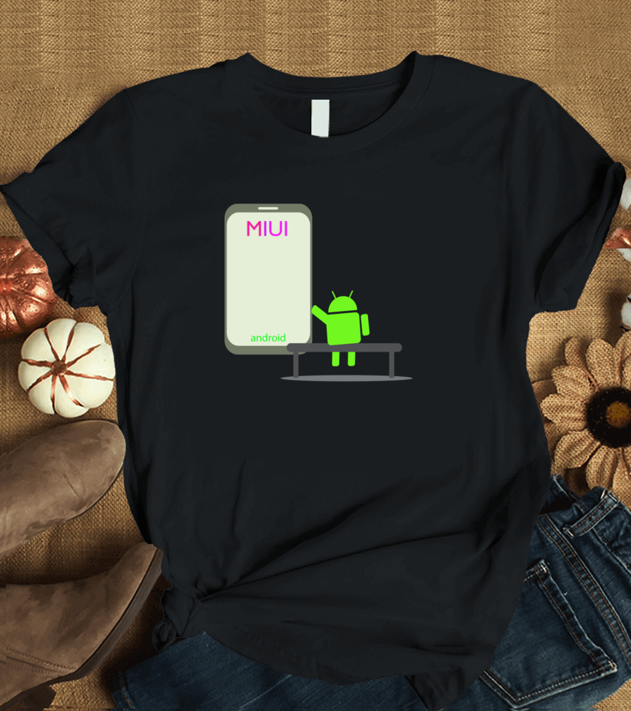 MIUI Android Smartphone Green Robot T-Shirt