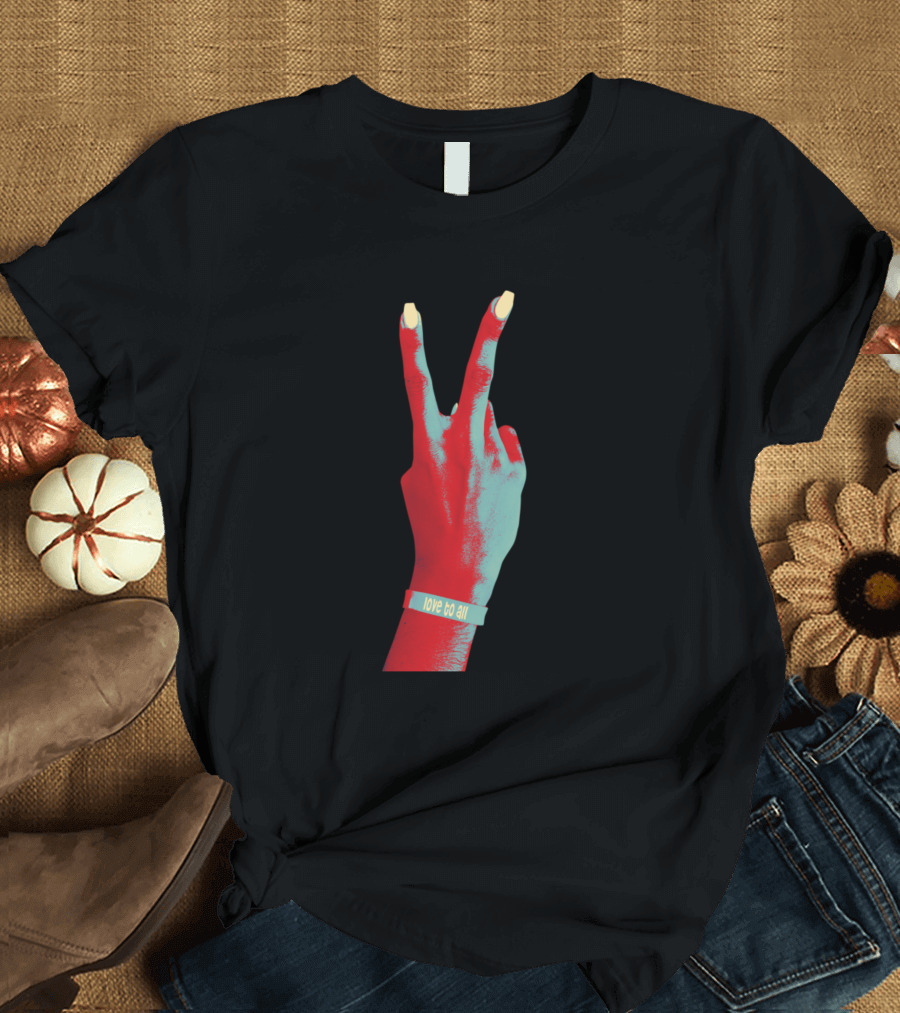 Non Violence Peace Hand Gesture Love to All T-Shirt
