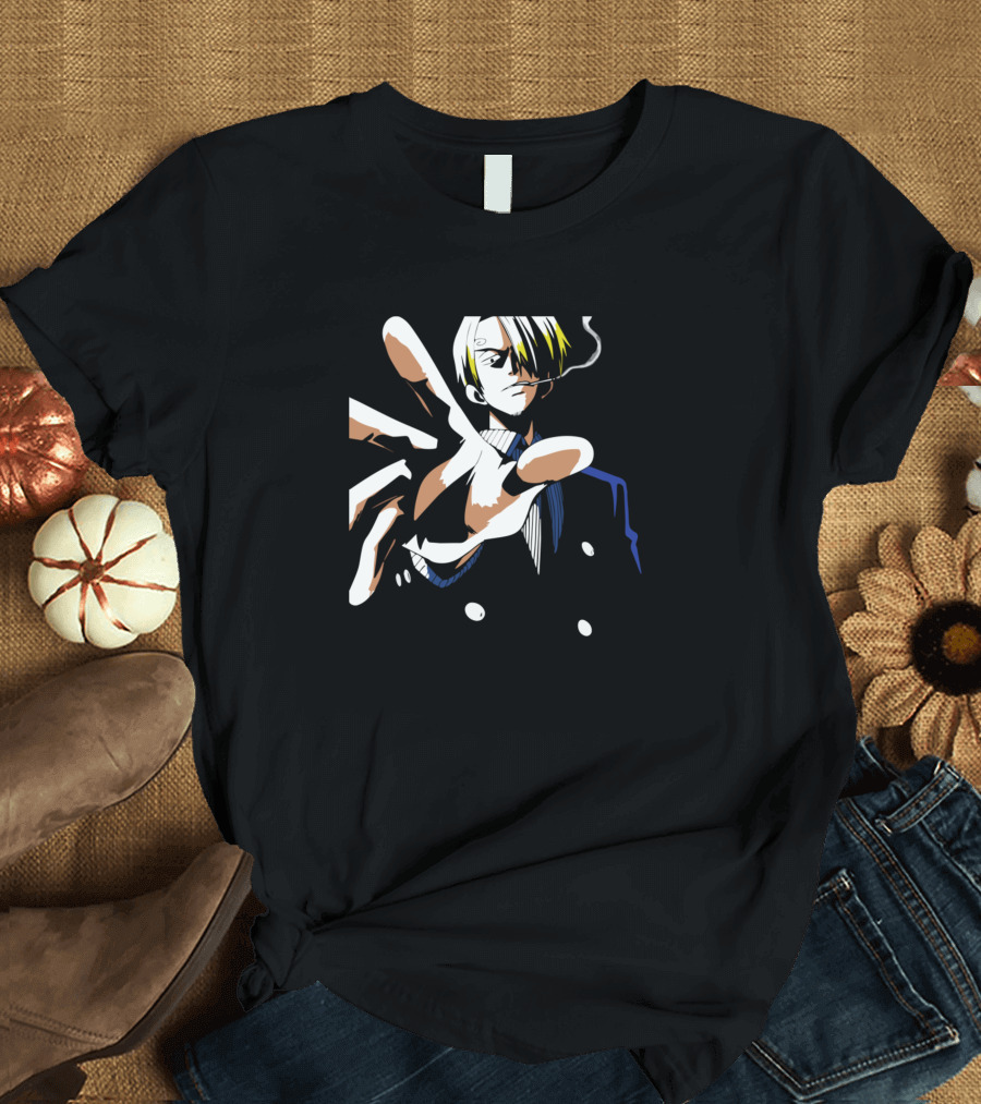 Vinsmoke Sanji Character Art Smoker Gesture T-Shirt
