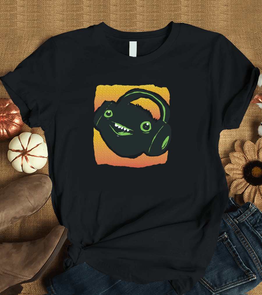 A2d Blast Monster Headphones Binary Code T-Shirt