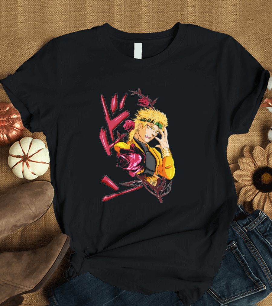 JoJo's Bizarre Adventure Dio Brando Anime Manga Roses T-Shirt