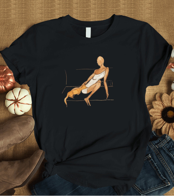 T-Shirt: Loveofcats Woman with Cat on Sofa T-Shirt Loveofcats Woman with Cat on Sofa T-Shirt