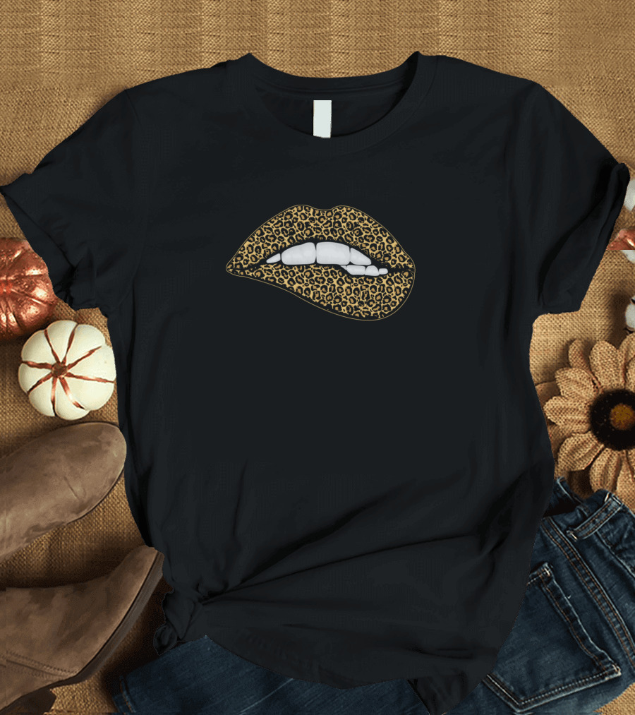 Lips Leopard Bite T-Shirt