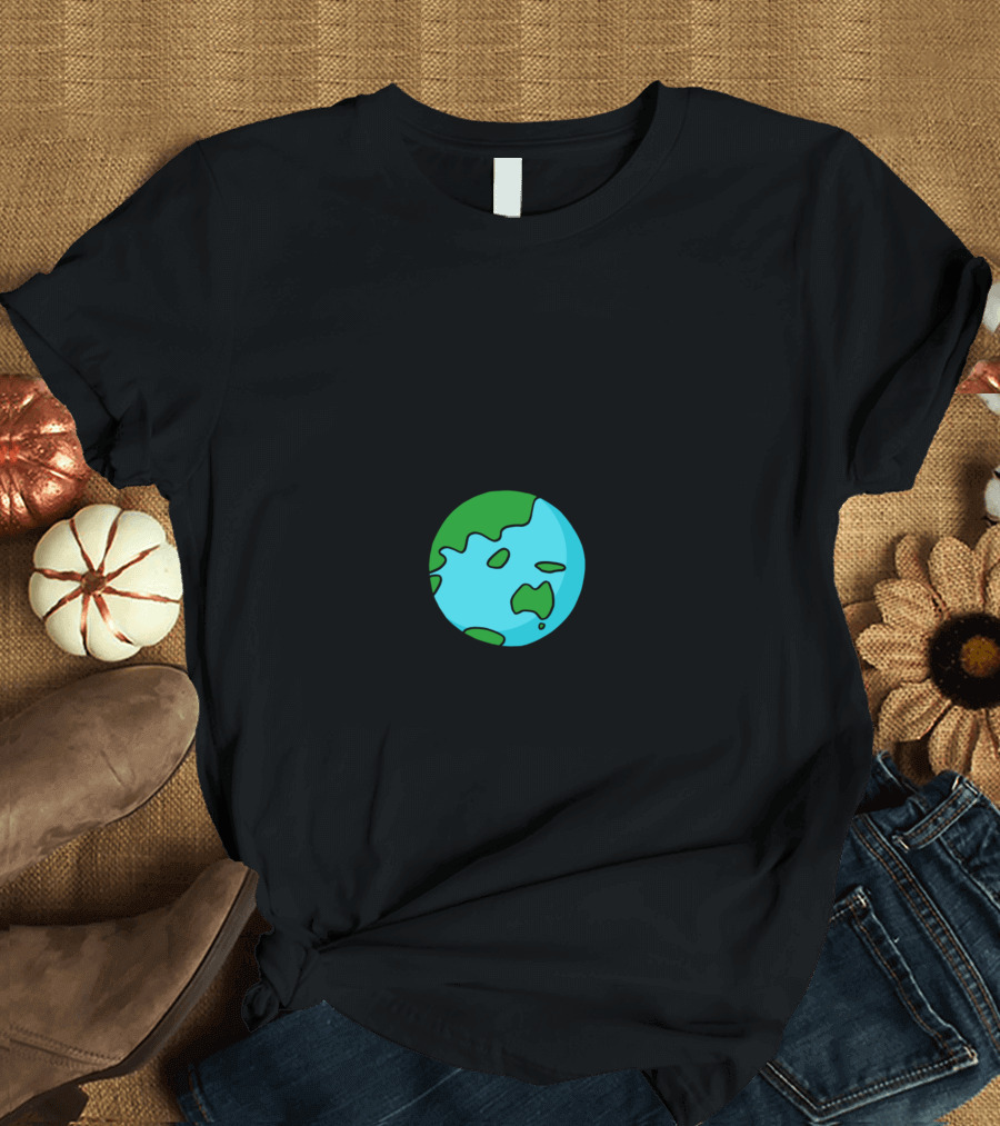 There Is No Planet B Earth Icon Vivid Black T-Shirt