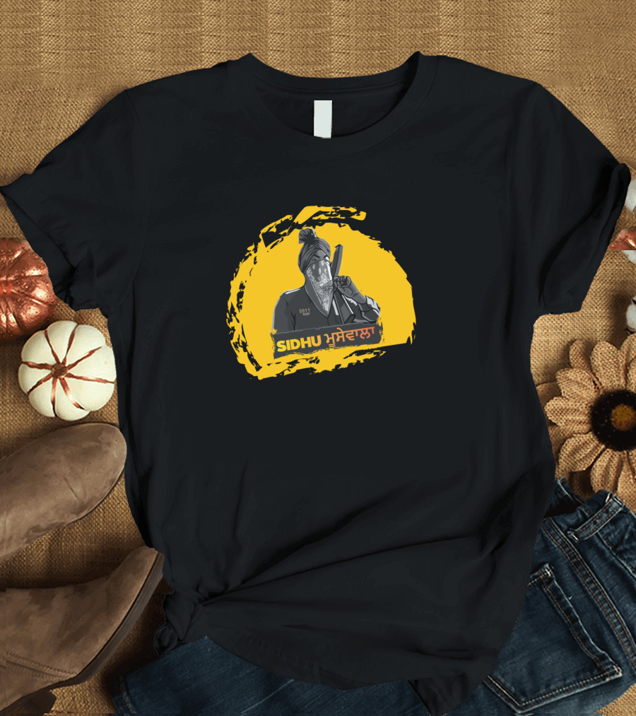 Sidhu Moose Wala 5911 Yellow T-Shirt