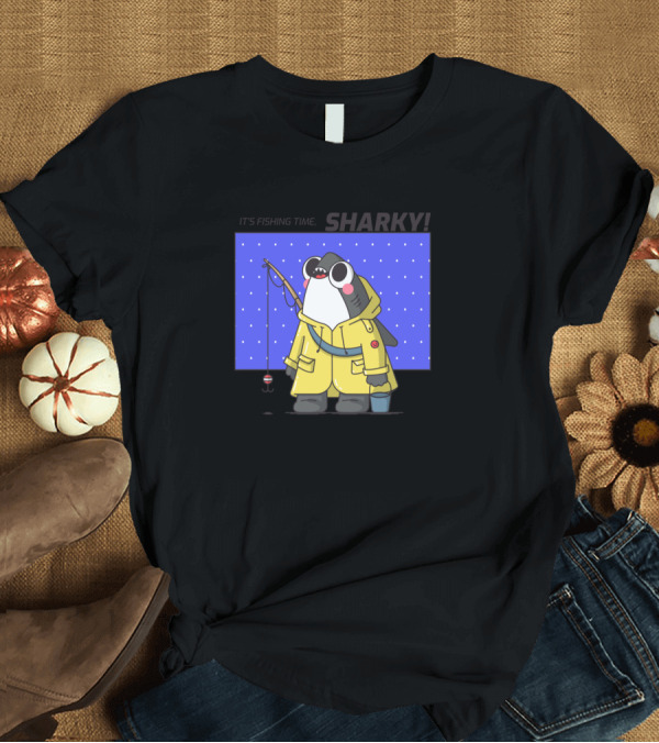 T-Shirt: IT'S FISHING TIME SHARKY T-Shirt IT'S FISHING TIME SHARKY T-Shirt