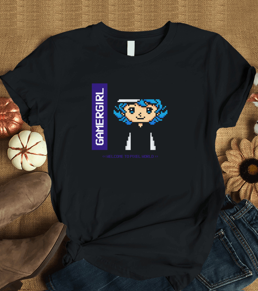 Gamer Girl Welcome to Pixel World T-Shirt