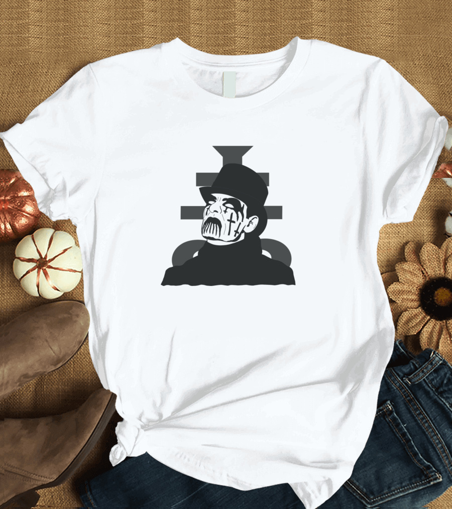 King Diamond Face Paint Hat Cross T-Shirt
