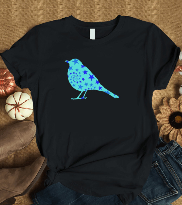T-Shirt: Bird 720 Blue Star T-Shirt Bird 720 Blue Star T-Shirt