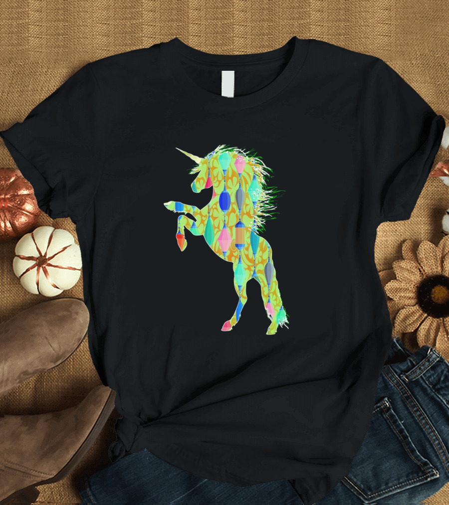 Unicorn 242 Vibrant Geometric T-Shirt