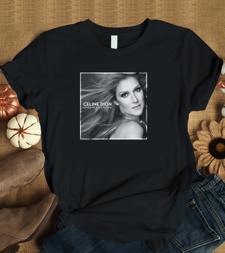 Vintage Music Retro Celine Dion Loved Me Back to Life Holiday T-Shirt