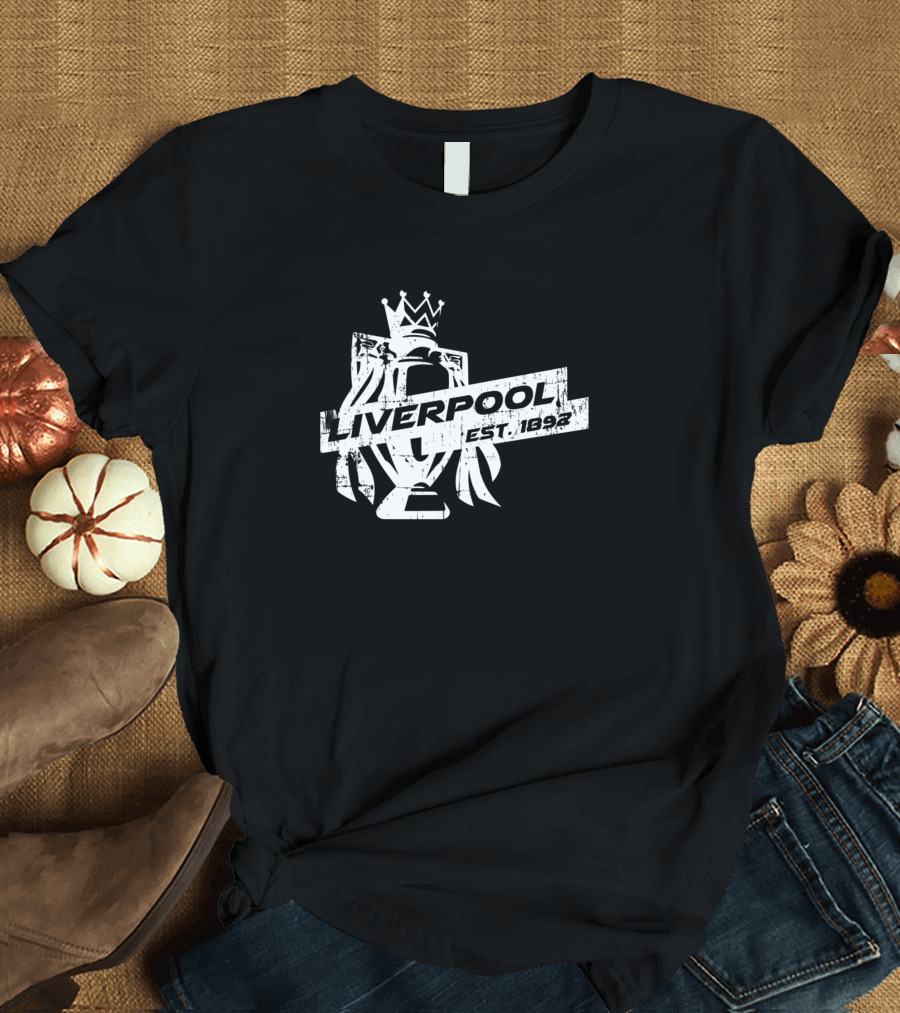 Liverpool Est 1892 Trophy Crown Emblem T-Shirt
