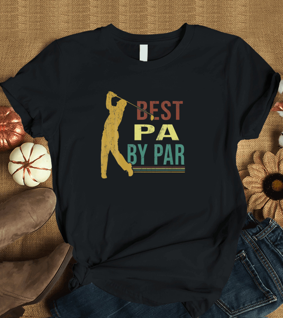 Best Pa By Par Golfer Retirees Vintage Golf T-Shirt