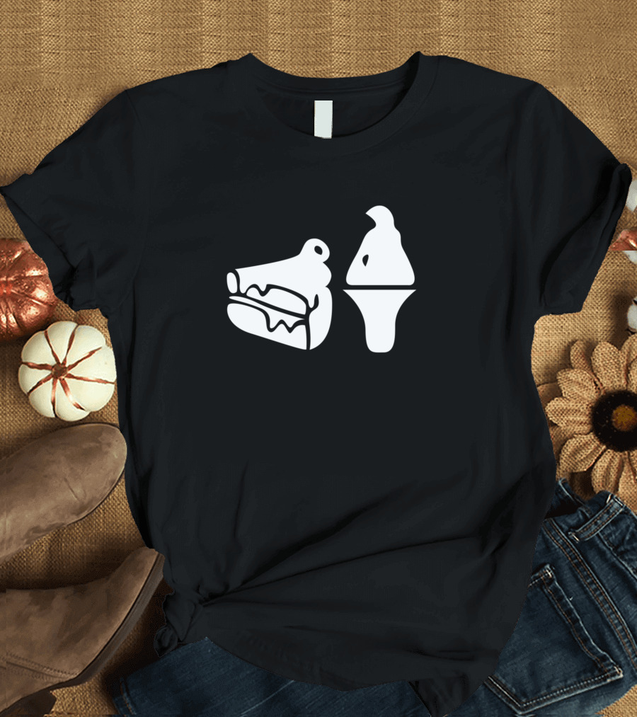 Cake And Ice Cream Slice and Cone T-Shirt