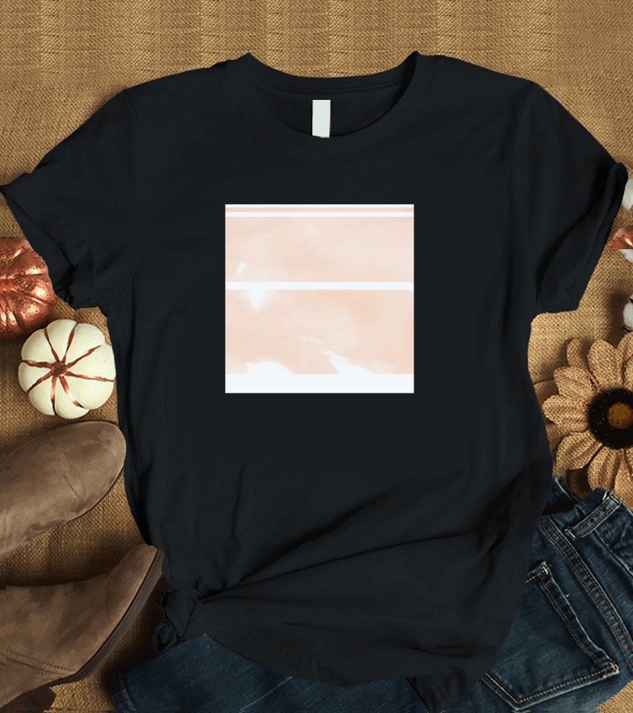 Peachy Colorful Stripe Abstract T-Shirt