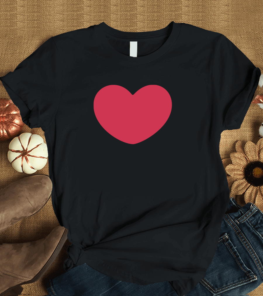 Red Heart Classic Simple Icon T-Shirt