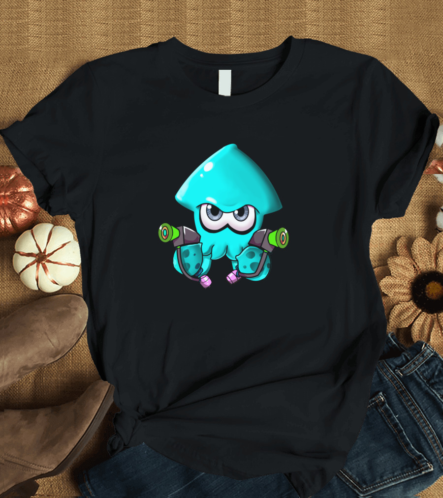 Splatoon13 Inkling with Dual Blasters T-Shirt