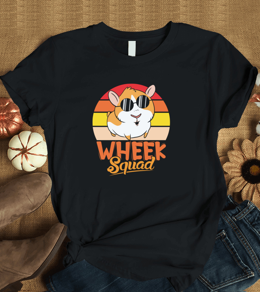 Wheek Squad Retro Hamster Sunglasses T-Shirt