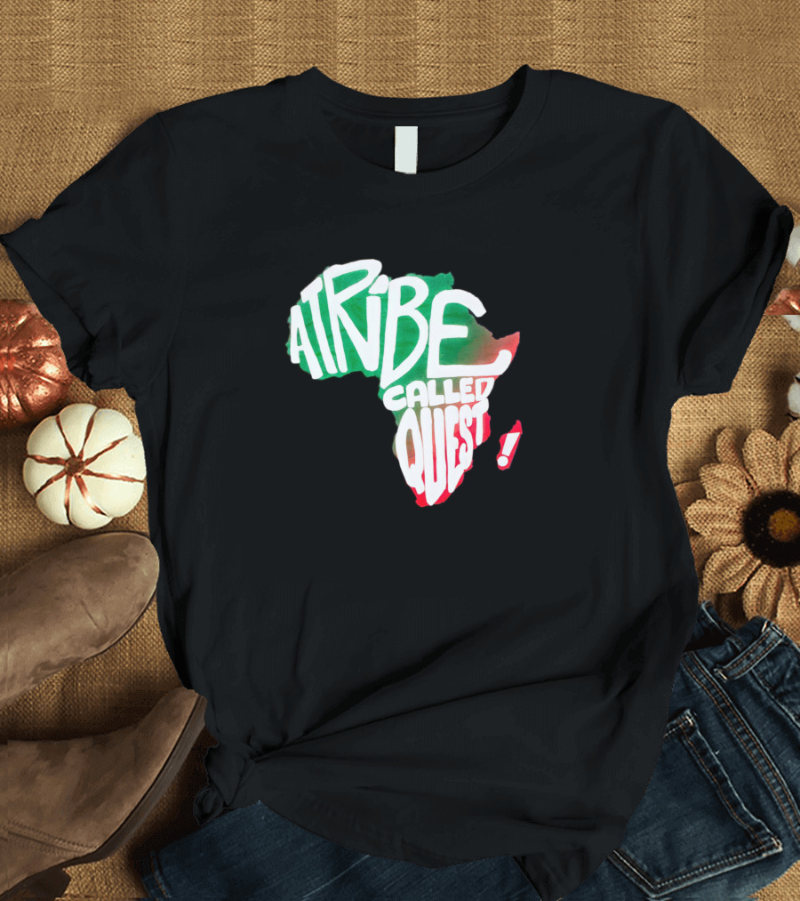 A Tribe Called Quest Africa Map Red Green T-Shirt