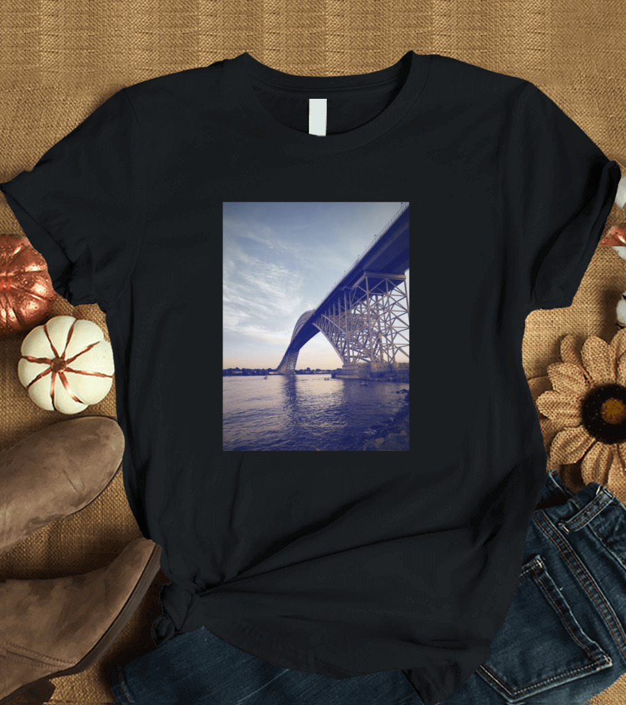 Bayonne Bridge Scenic View Historic Iconic Landmark Architecture T-Shirt