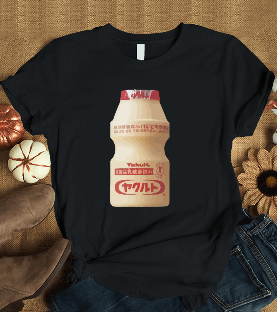 Yakult Japan Drink Bottle Branding Icon Japan T-Shirt