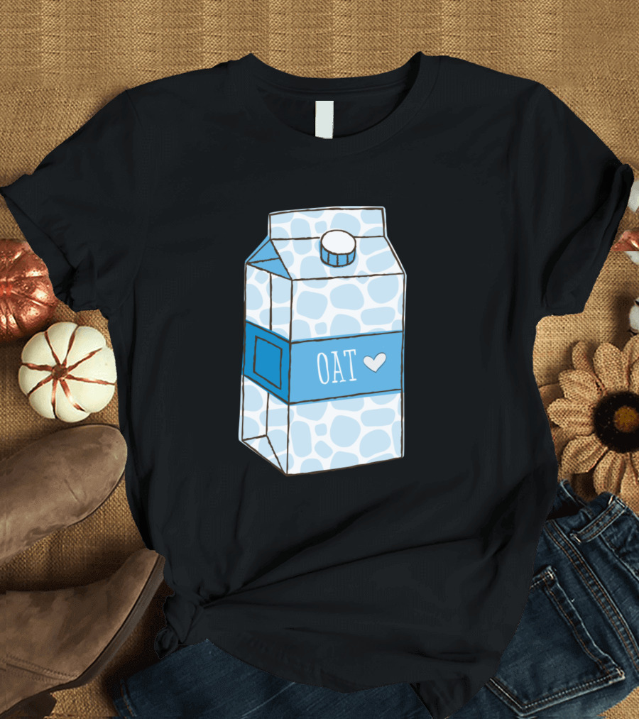 Oat Milk Heart Kawaii Carton T-Shirt