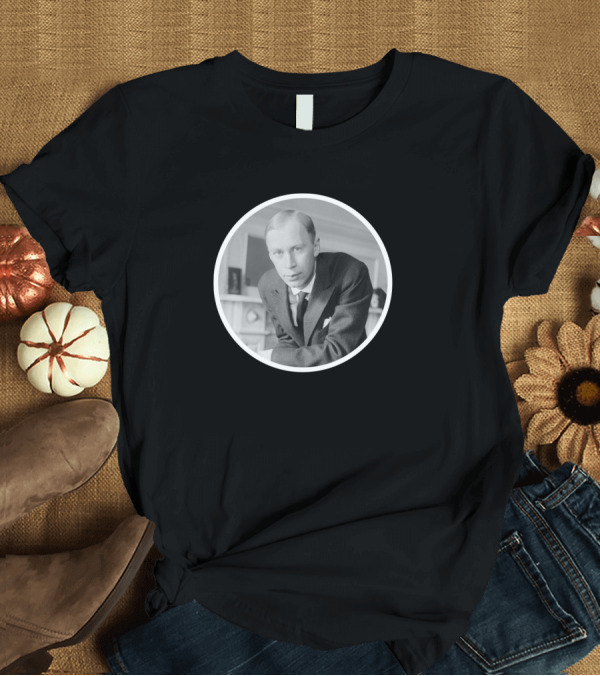 T-Shirt: Prokofiev Black and White Portrait Image T-Shirt Prokofiev Black and White Portrait Image T-Shirt